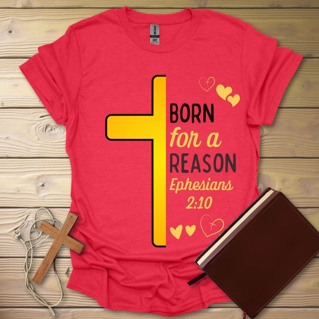 Born For A Reason T-Shirt Heather Red / S