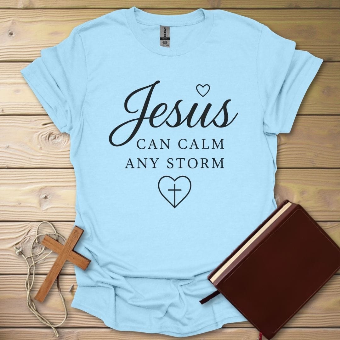 Calm Any Storm T-Shirt Light Blue / S