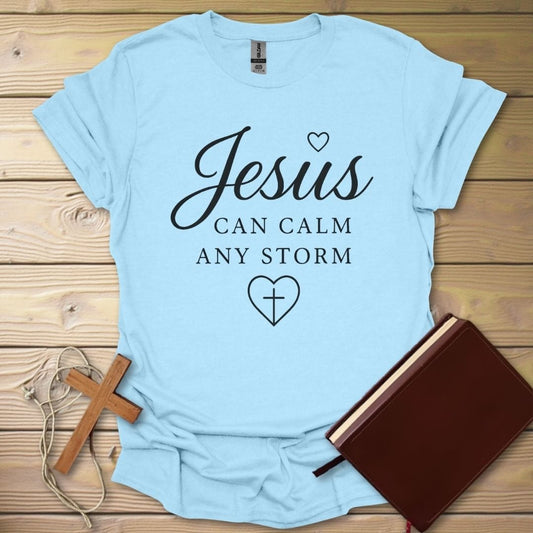 Calm Any Storm T-Shirt Light Blue / S