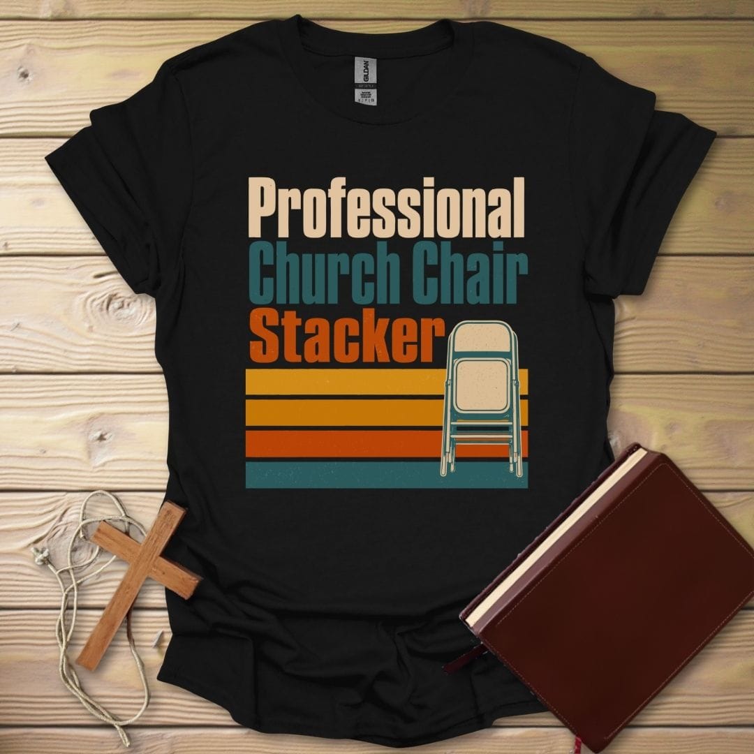 Chair Stacker T-Shirt Black / S