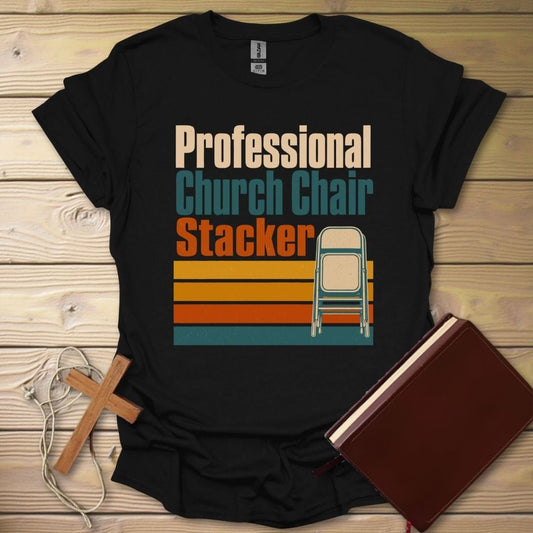 Chair Stacker T-Shirt Black / S