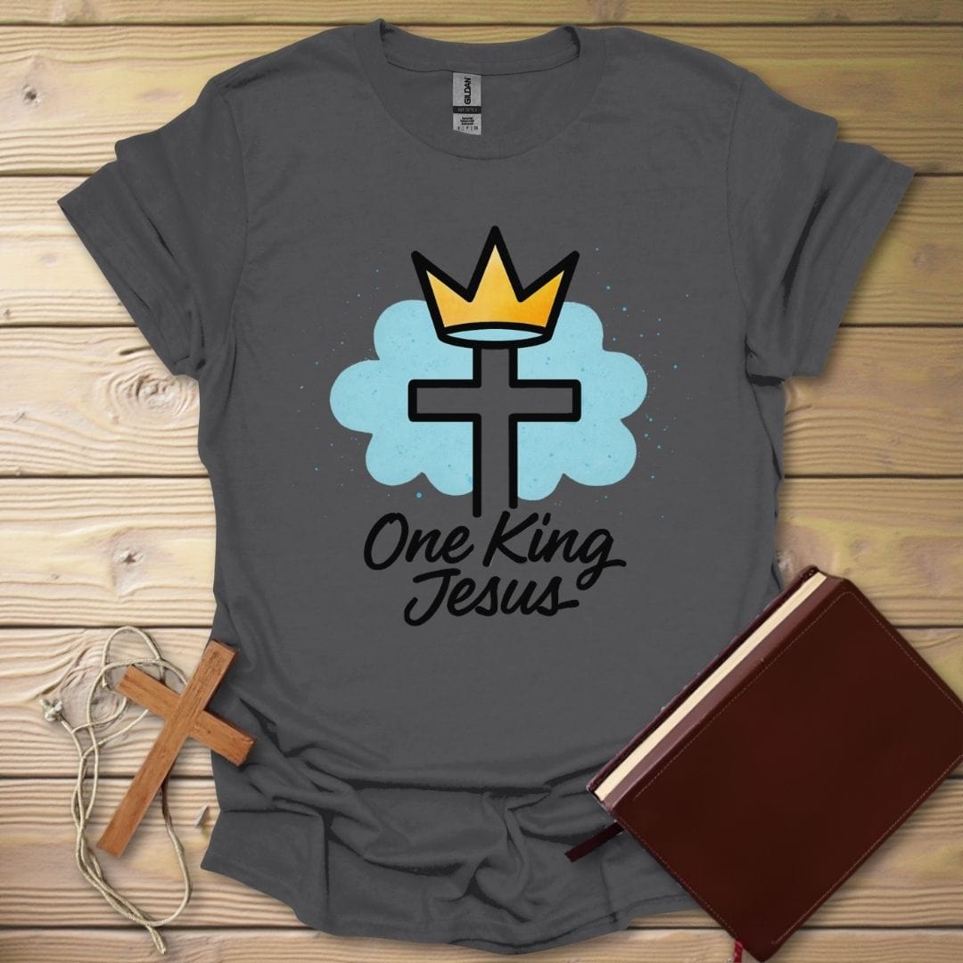 Crowned Savior T-Shirt Charcoal / S