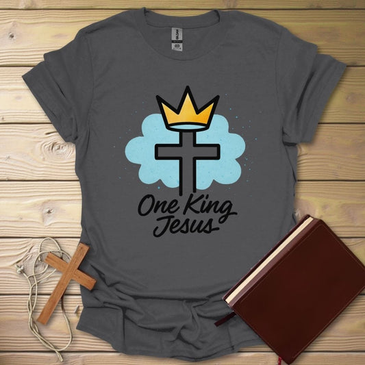 Crowned Savior T-Shirt Charcoal / S