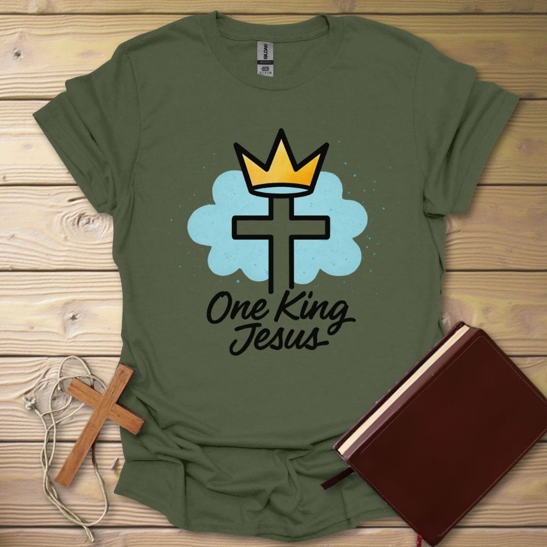 Crowned Savior T-Shirt Military Green / S