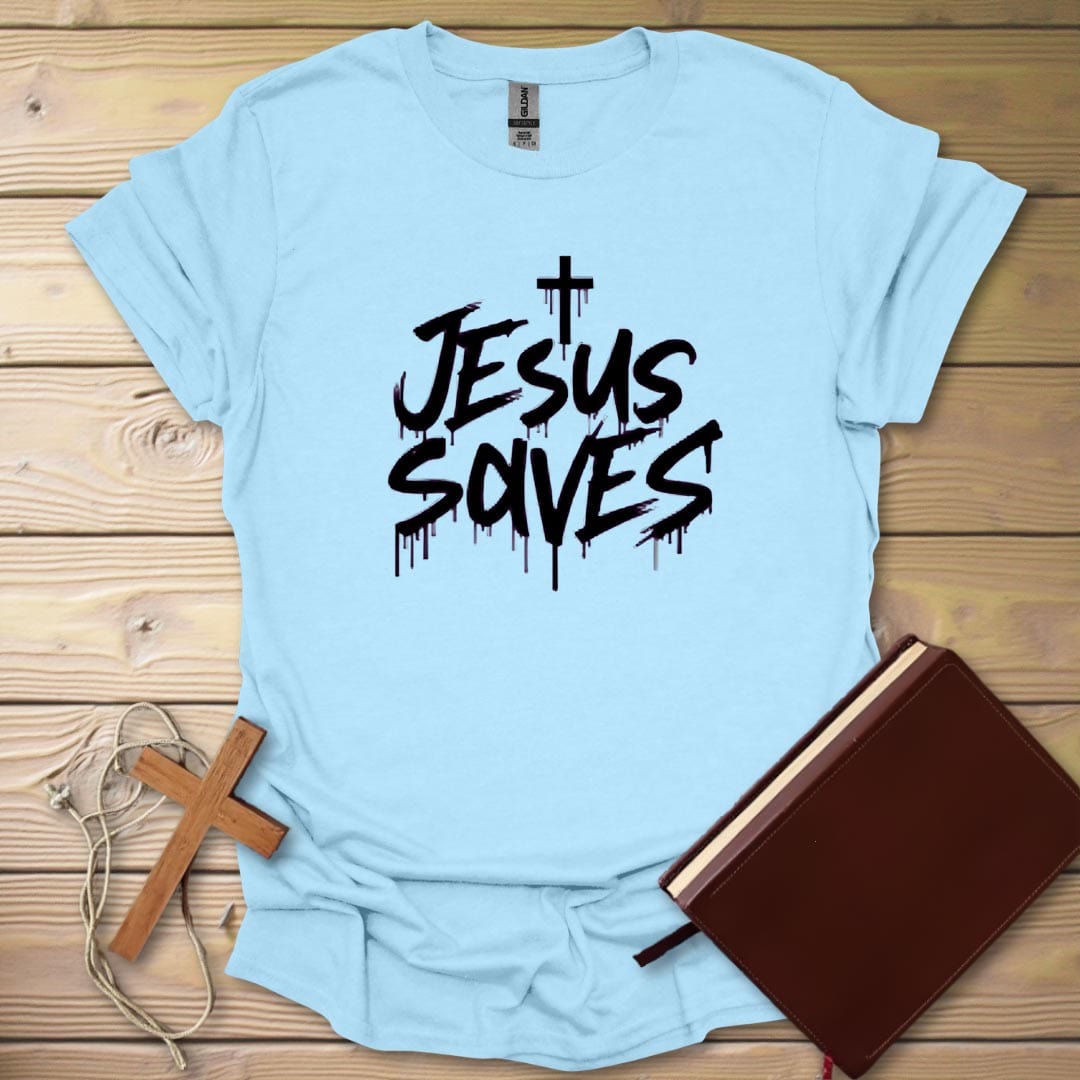 Divine Graffiti T-Shirt Light Blue / S