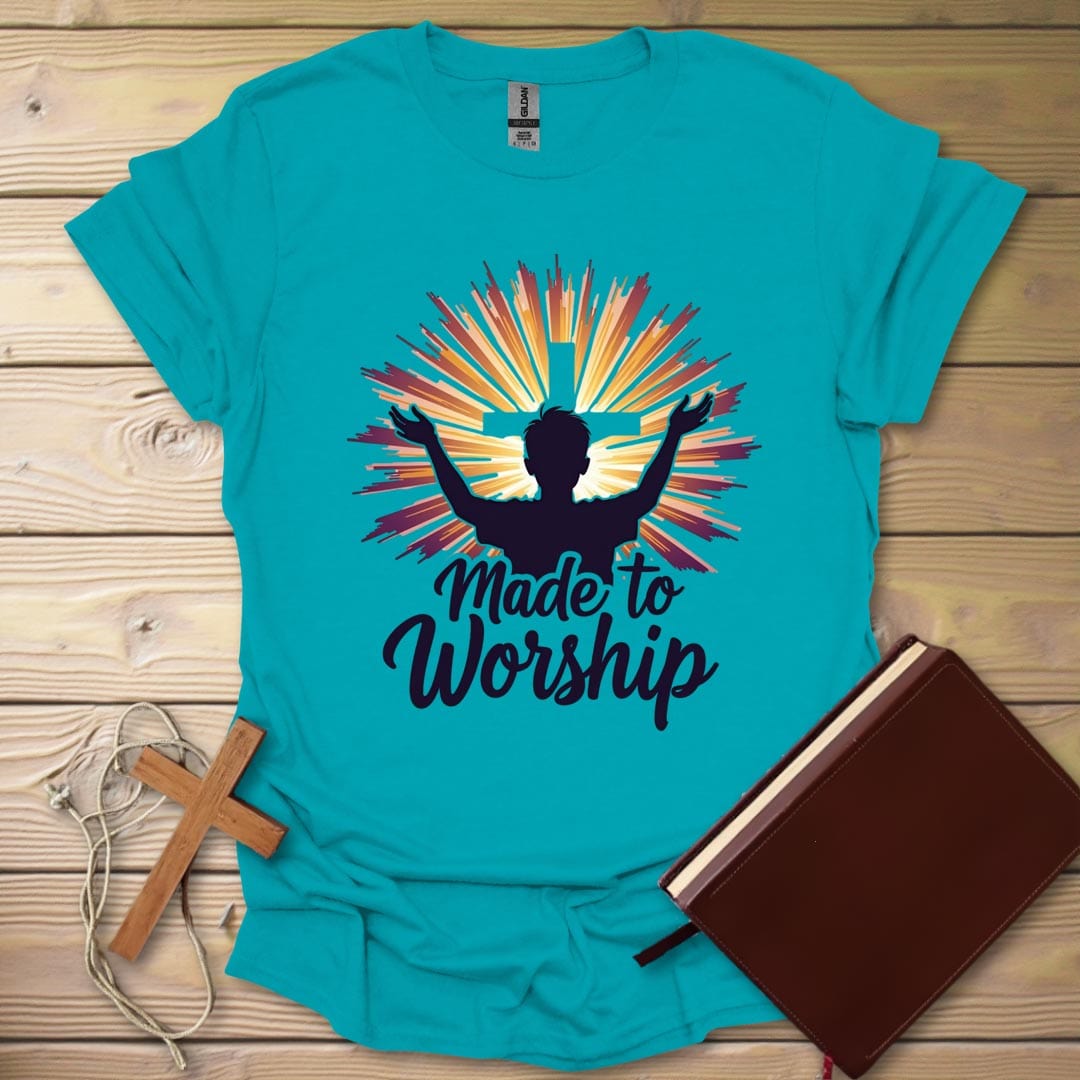 Divine Worship Kids T-Shirt Tropical Blue / S