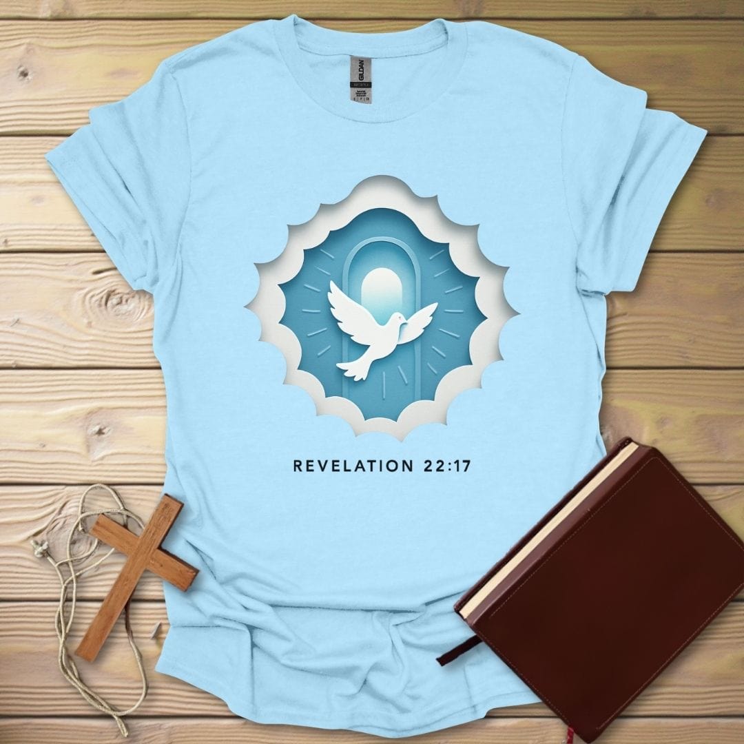 Door Of Light T-Shirt Light Blue / S