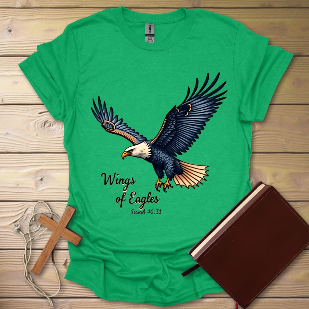 Eagle Flight T-Shirt Heather Irish Green / S