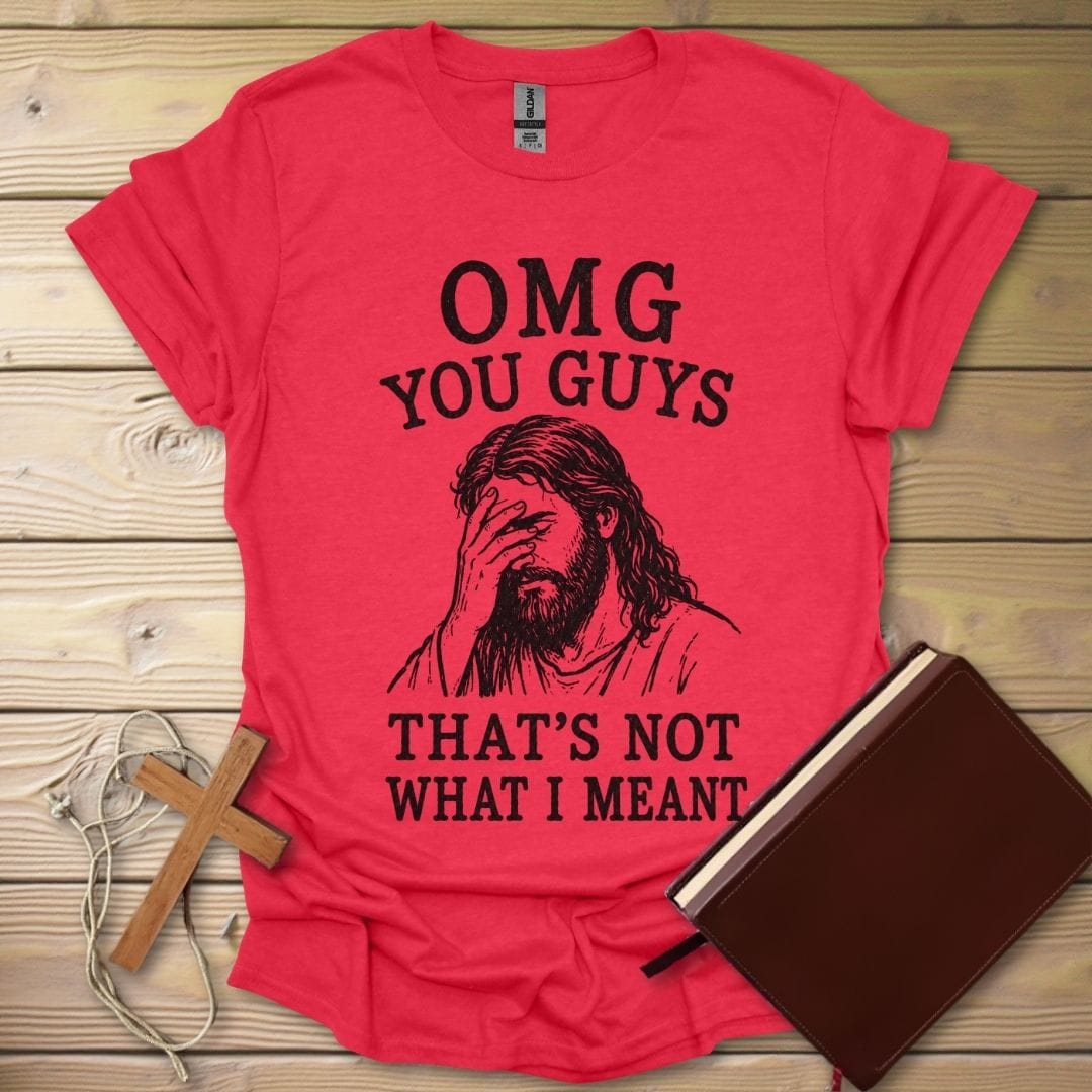 Facepalm Faith T-Shirt Heather Red / S