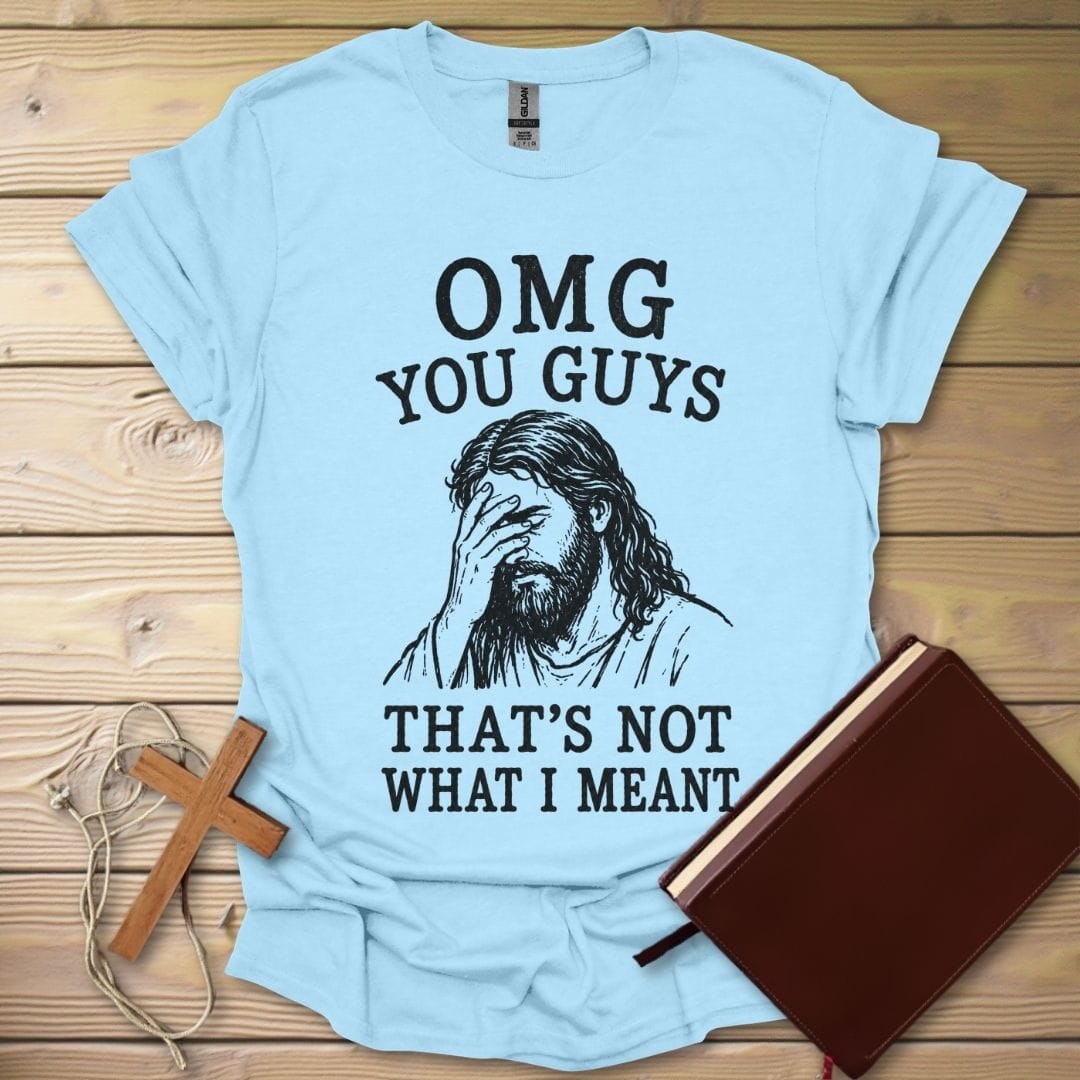 Facepalm Faith T-Shirt Light Blue / S