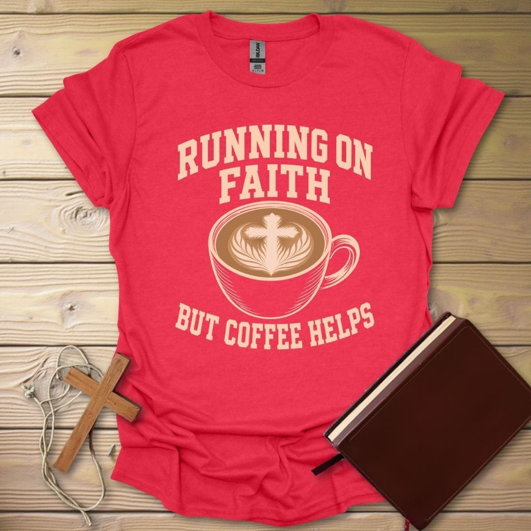 Faith Fuel T-Shirt Heather Red / S