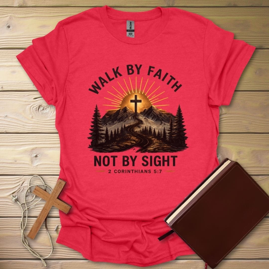 Faith Pathway T-Shirt Heather Red / S
