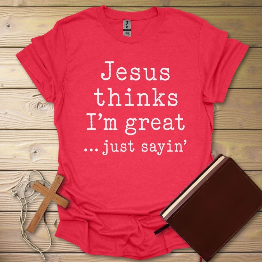 Faith Says So T-Shirt Heather Red / S