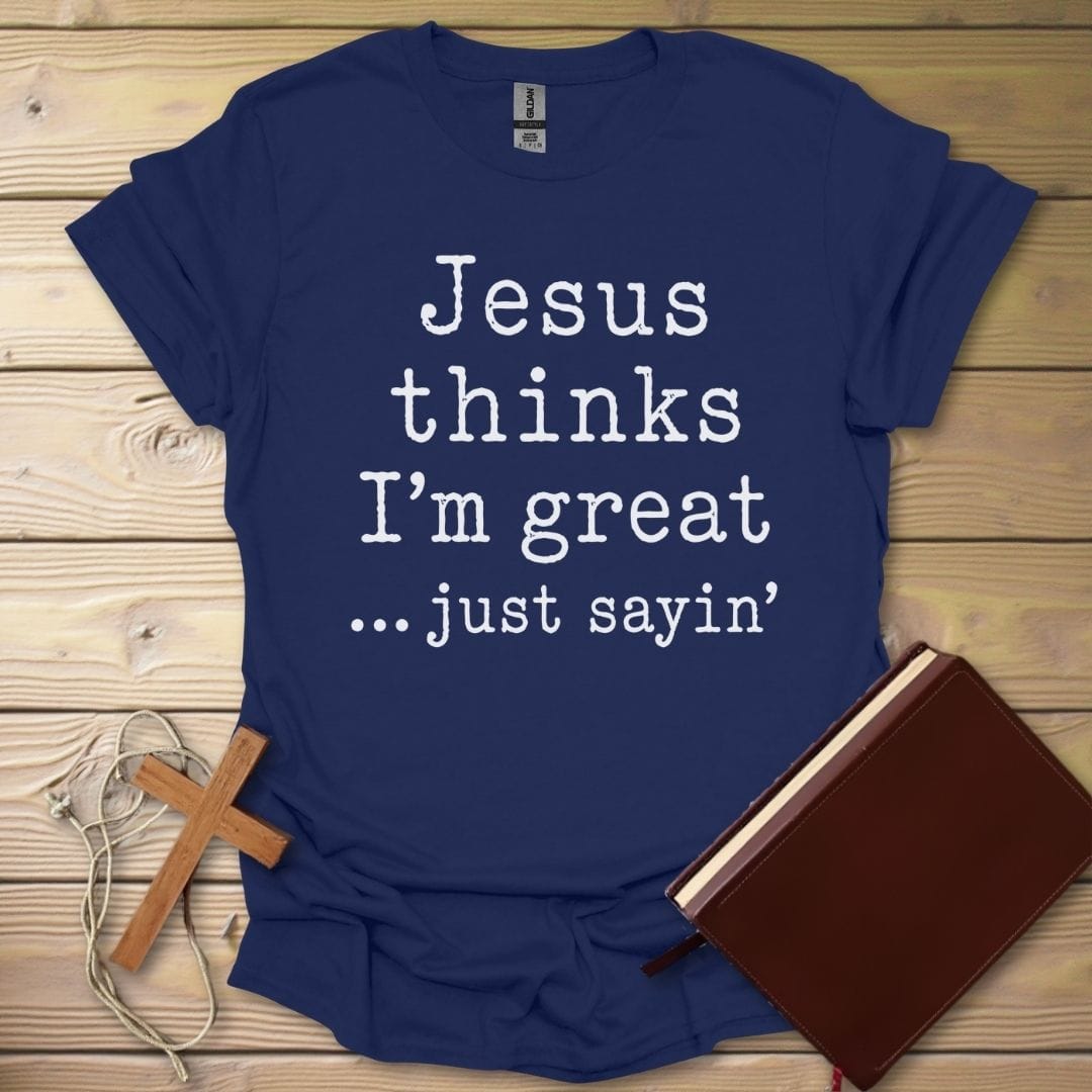 Faith Says So T-Shirt Navy / S