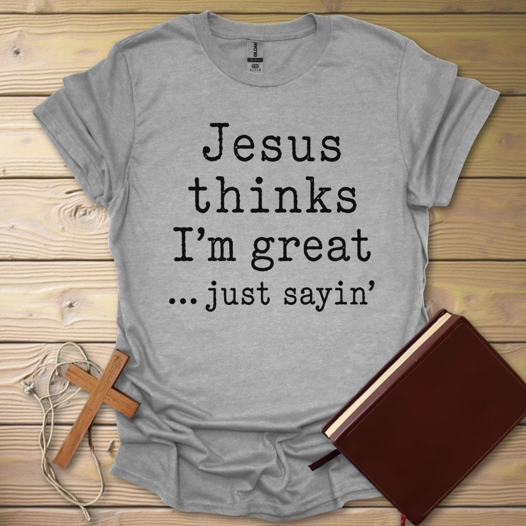 Faith Says So T-Shirt Sport Grey / S