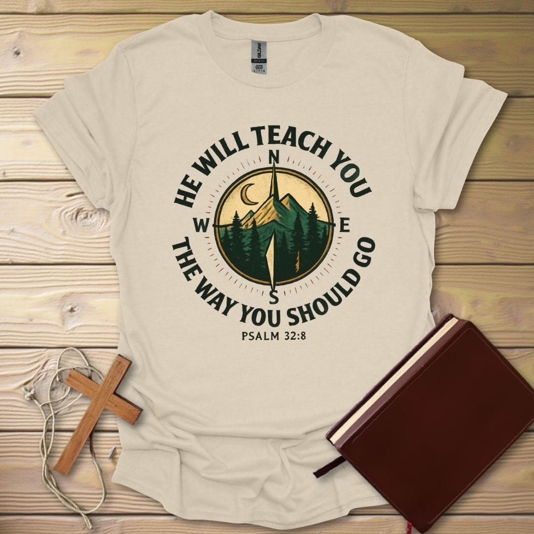 Faithful Compass T-Shirt Natural / S