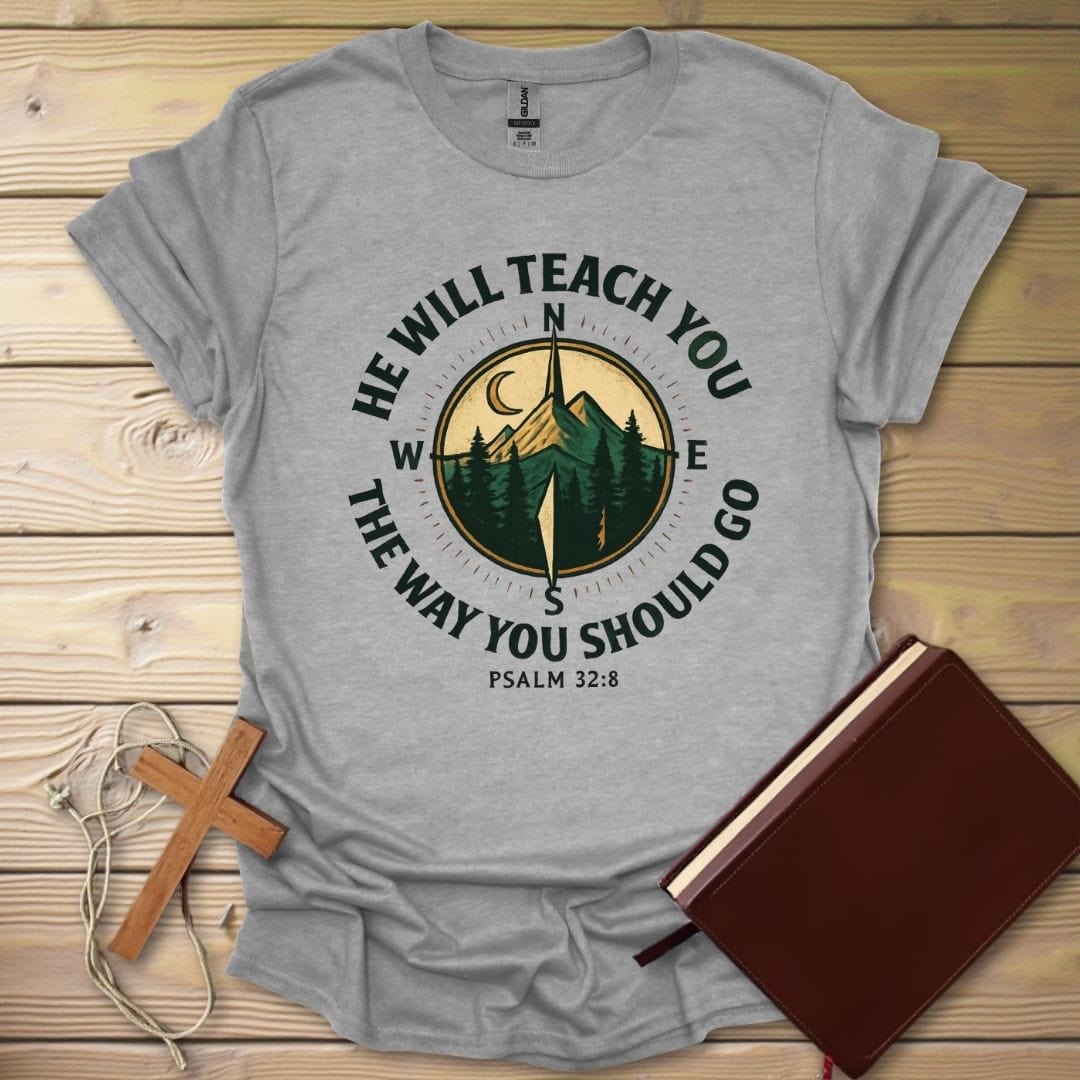 Faithful Compass T-Shirt Sport Grey / S