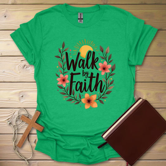 Faithful Elegance T-Shirt Heather Irish Green / S