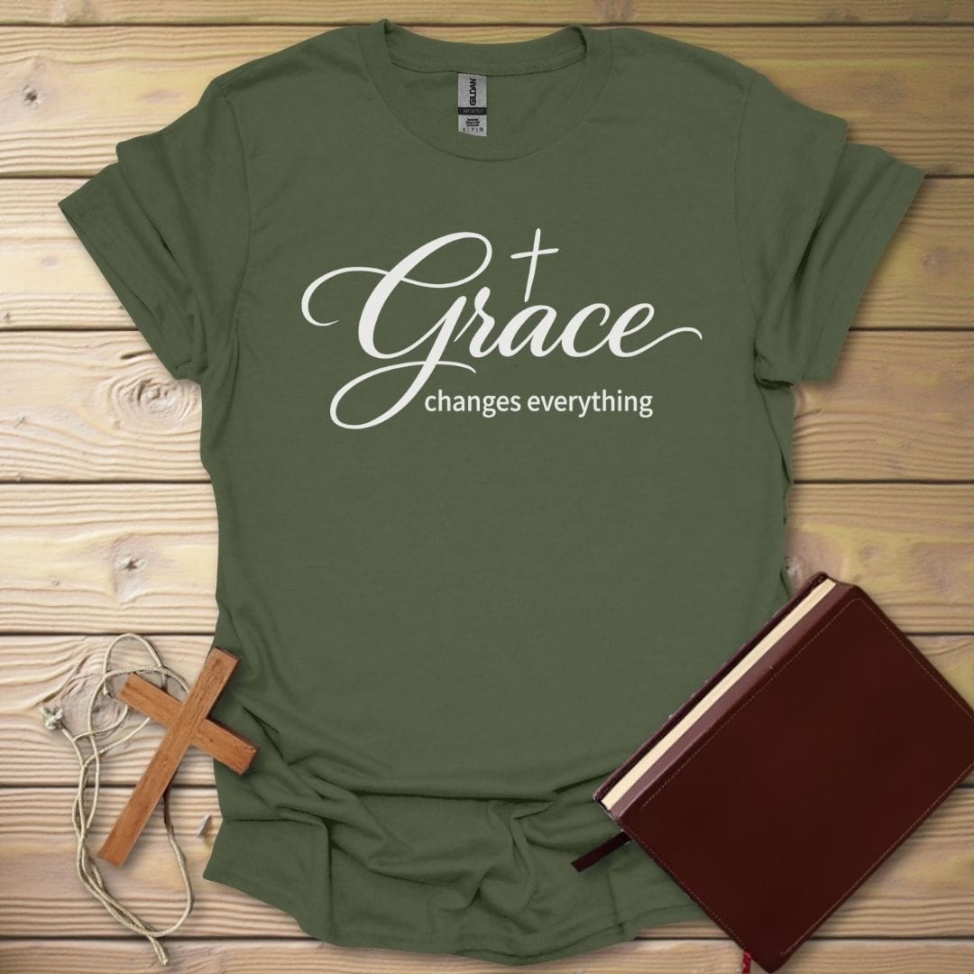 Grace Changes All T-Shirt Military Green / S