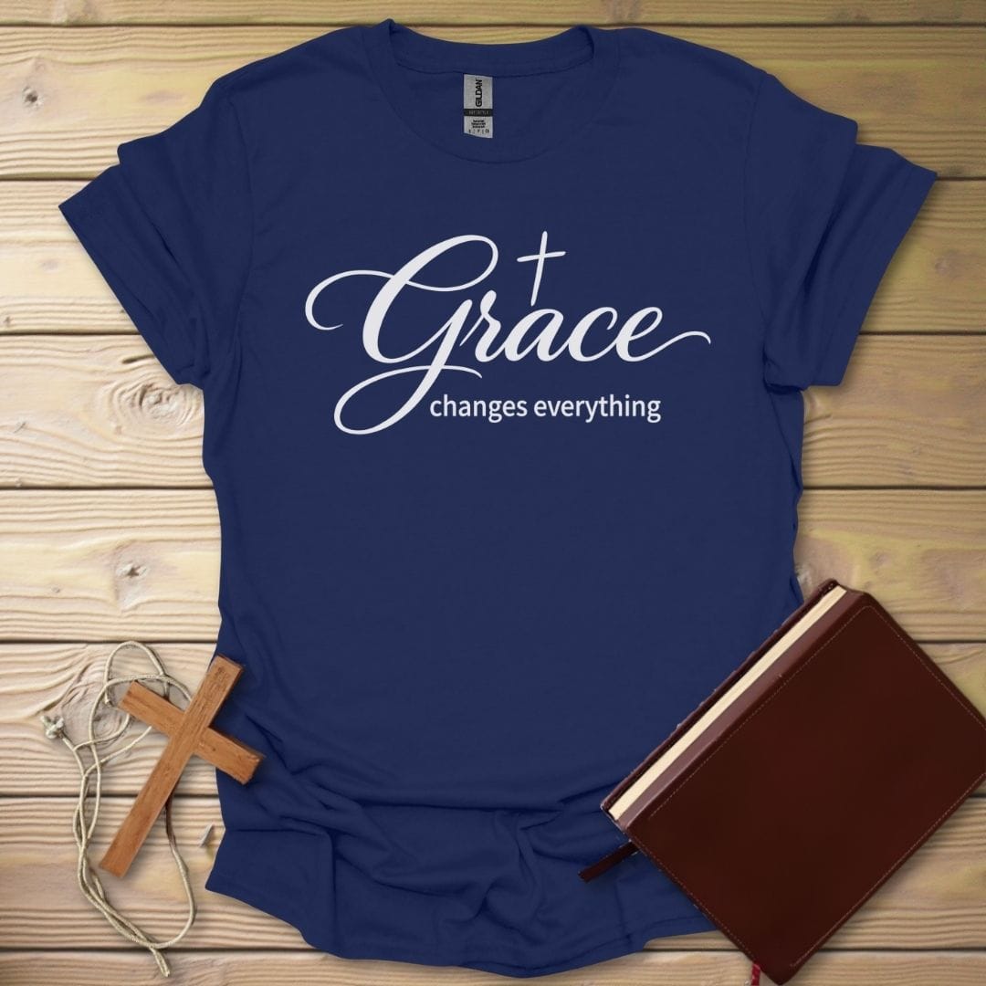 Grace Changes All T-Shirt Navy / S