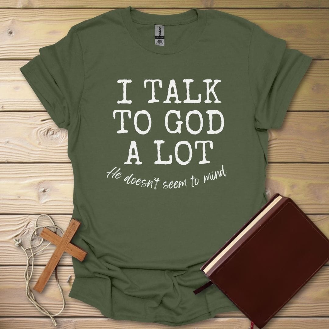 He Listens T-Shirt Military Green / S
