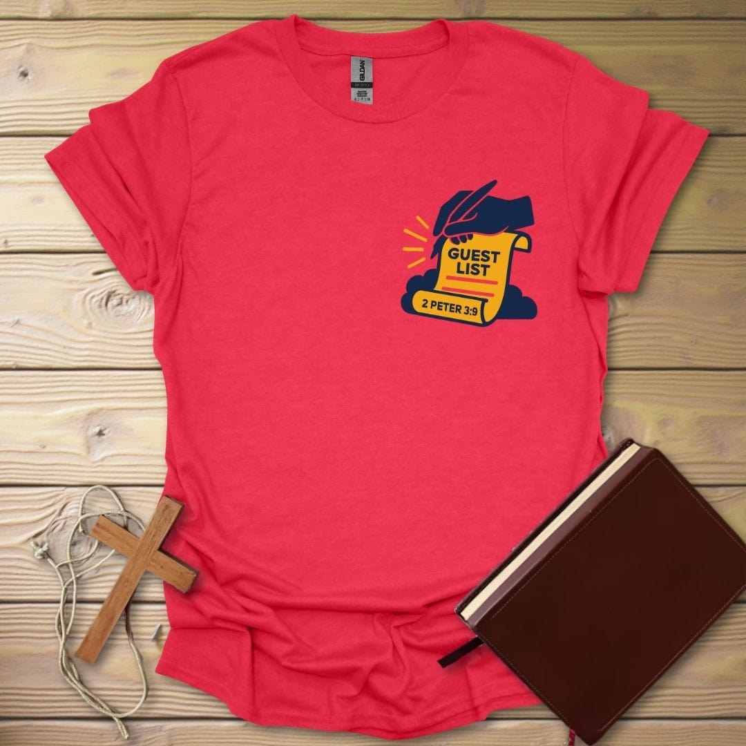 Heaven's Guest List T-Shirt Heather Red / S