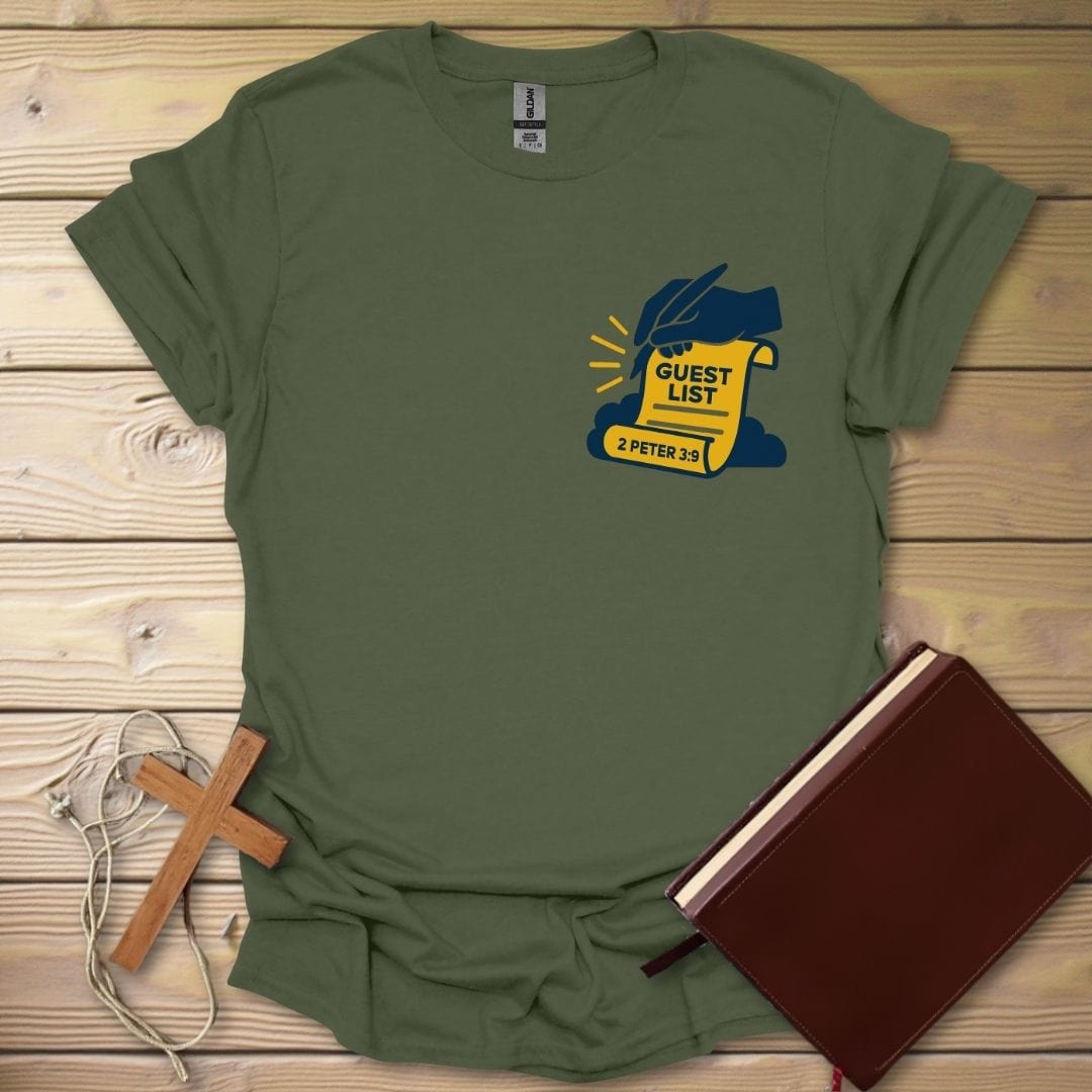 Heaven's Guest List T-Shirt Military Green / S