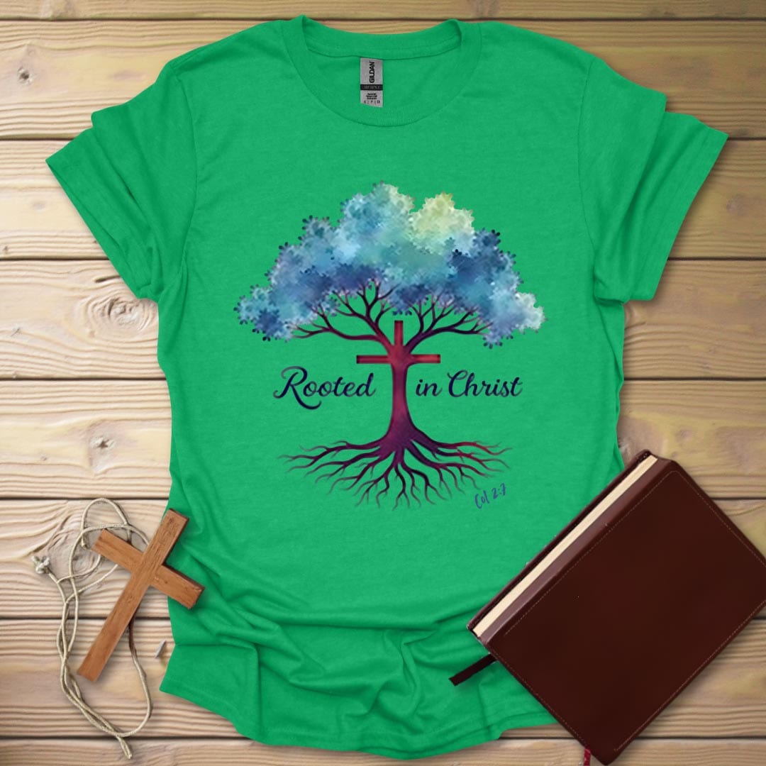 Holy Roots T-Shirt Heather Irish Green / S
