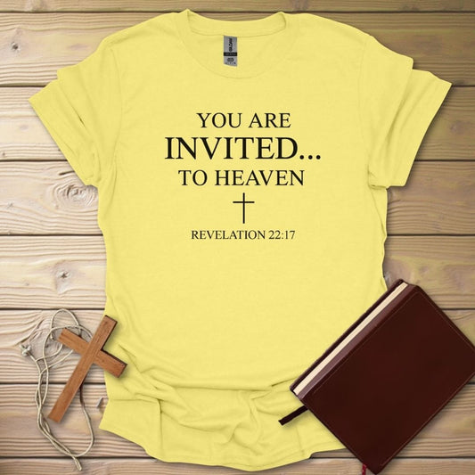 Invite To Heaven T-Shirt Cornsilk / S