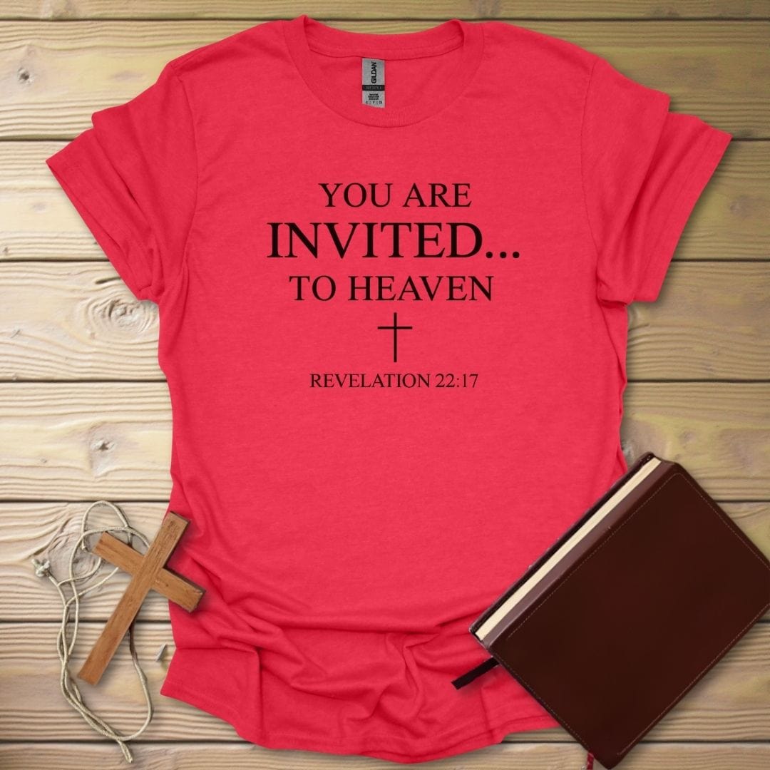 Invite To Heaven T-Shirt Heather Red / S