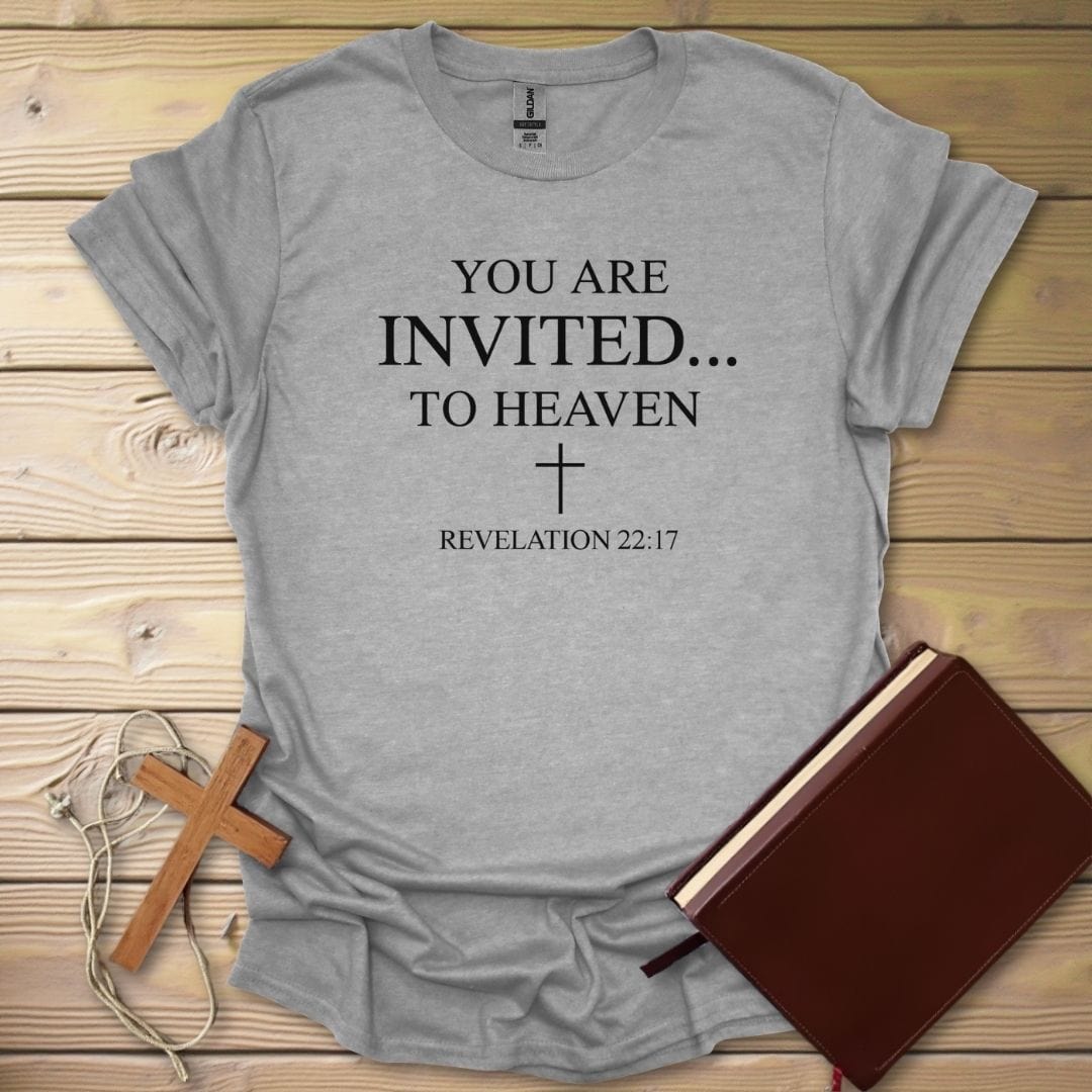 Invite To Heaven T-Shirt Sport Grey / S