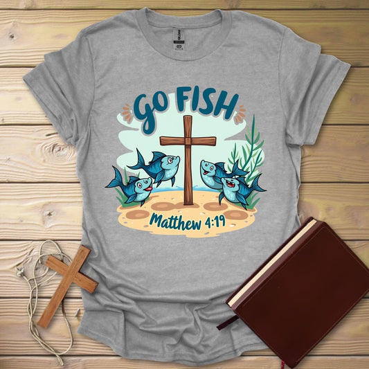 Joyful Fish T-Shirt Sport Grey / S