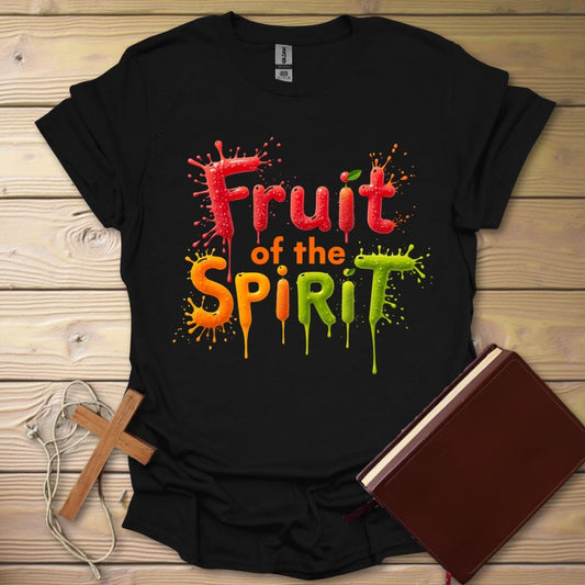 Juicy Spirit Splatter T-Shirt Black / S