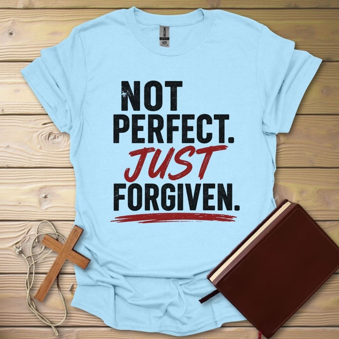 Just Forgiven T-Shirt Light Blue / S