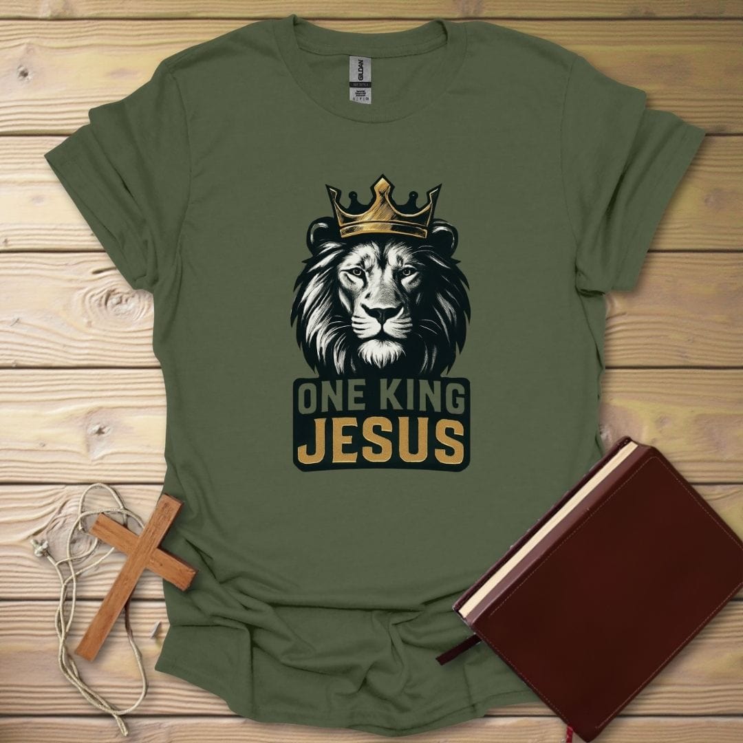 King Of Strength T-Shirt Military Green / S
