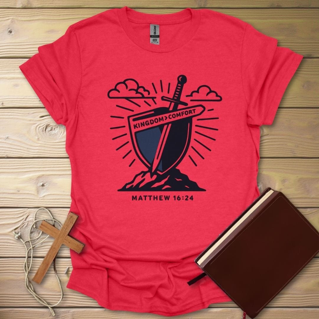 Kingdom Over Comfort T-Shirt Heather Red / S