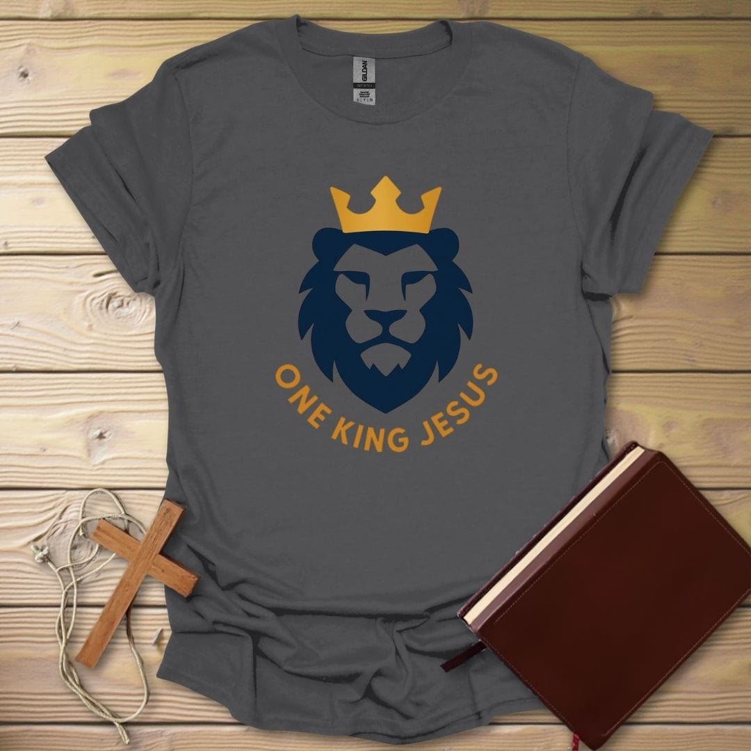 Lion Of Judah T-Shirt Charcoal / S