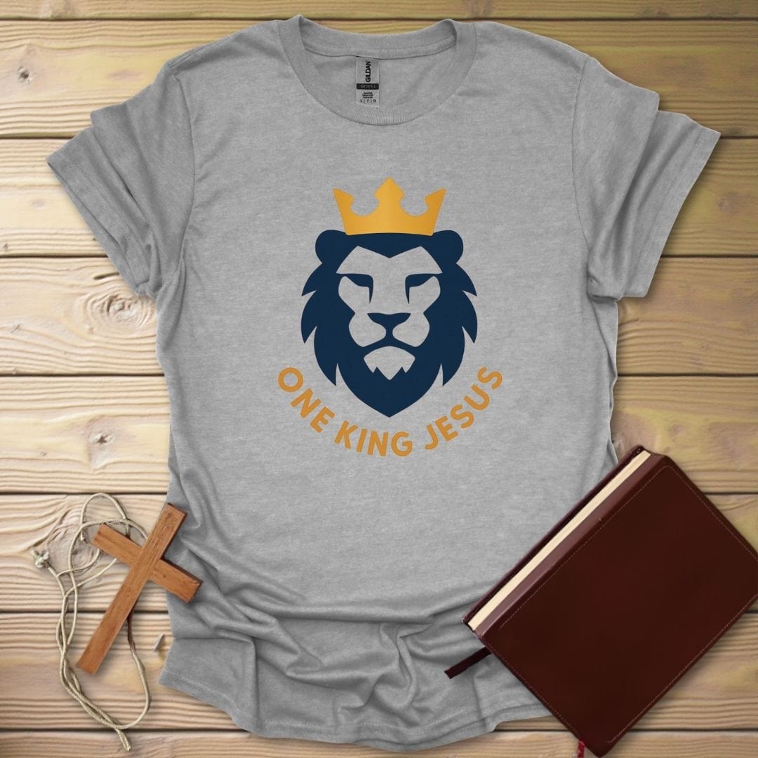 Lion Of Judah T-Shirt Sport Grey / S