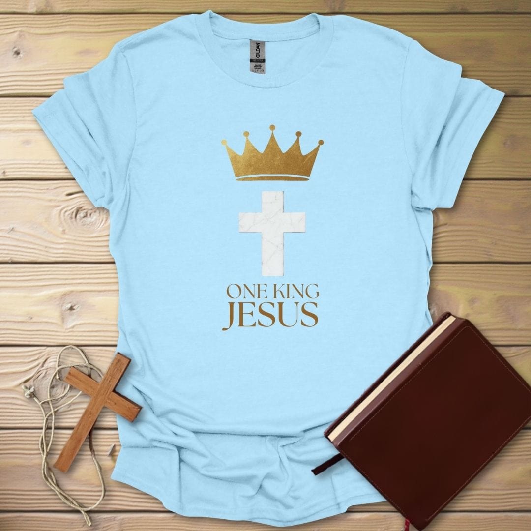 Majesty Cross T-Shirt Light Blue / S