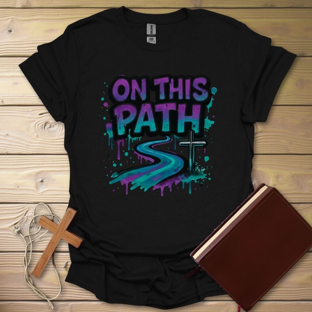 On This Path Graffiti T-Shirt Black / S