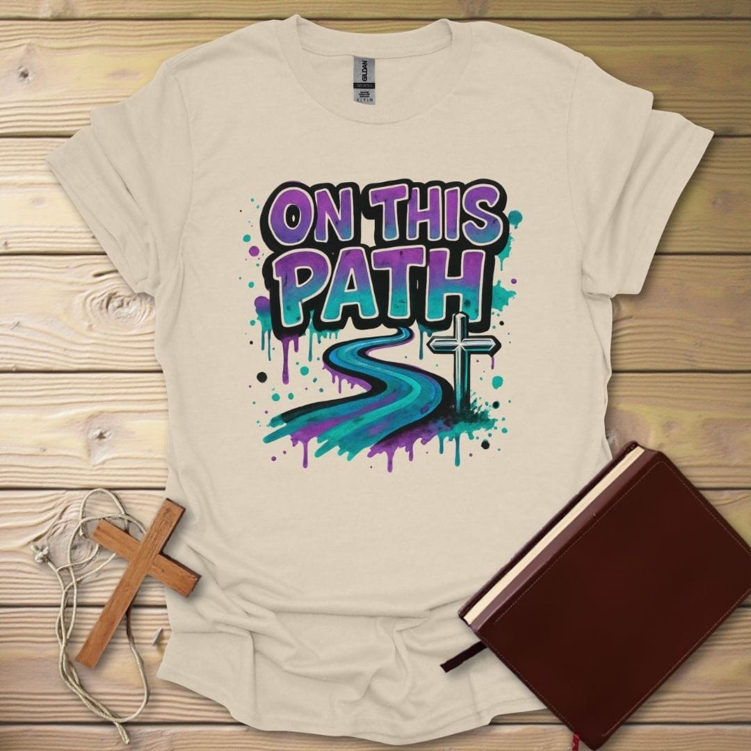 On This Path Graffiti T-Shirt Natural / S