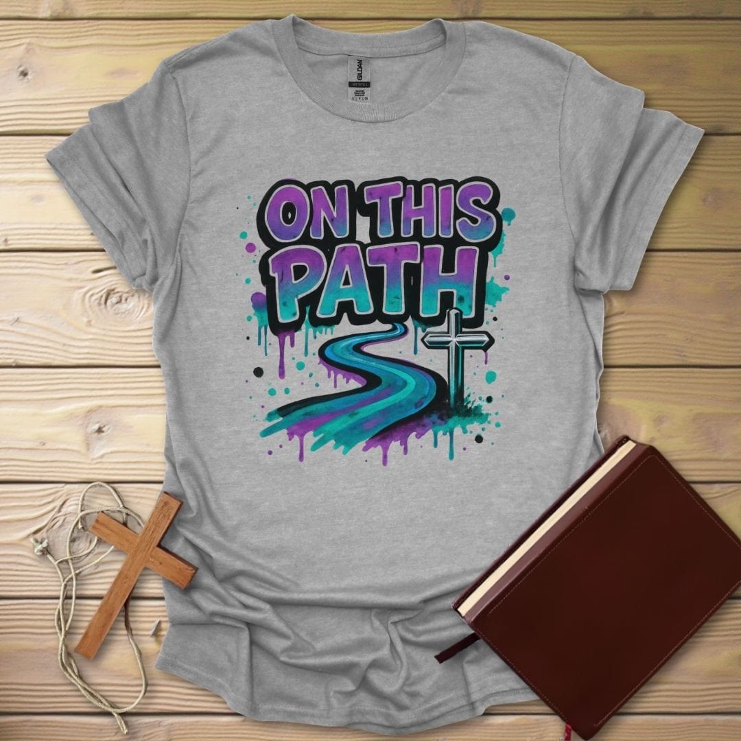 On This Path Graffiti T-Shirt Sport Grey / S
