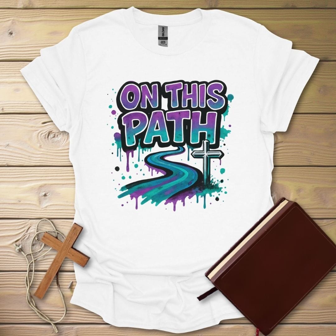 On This Path Graffiti T-Shirt White / S