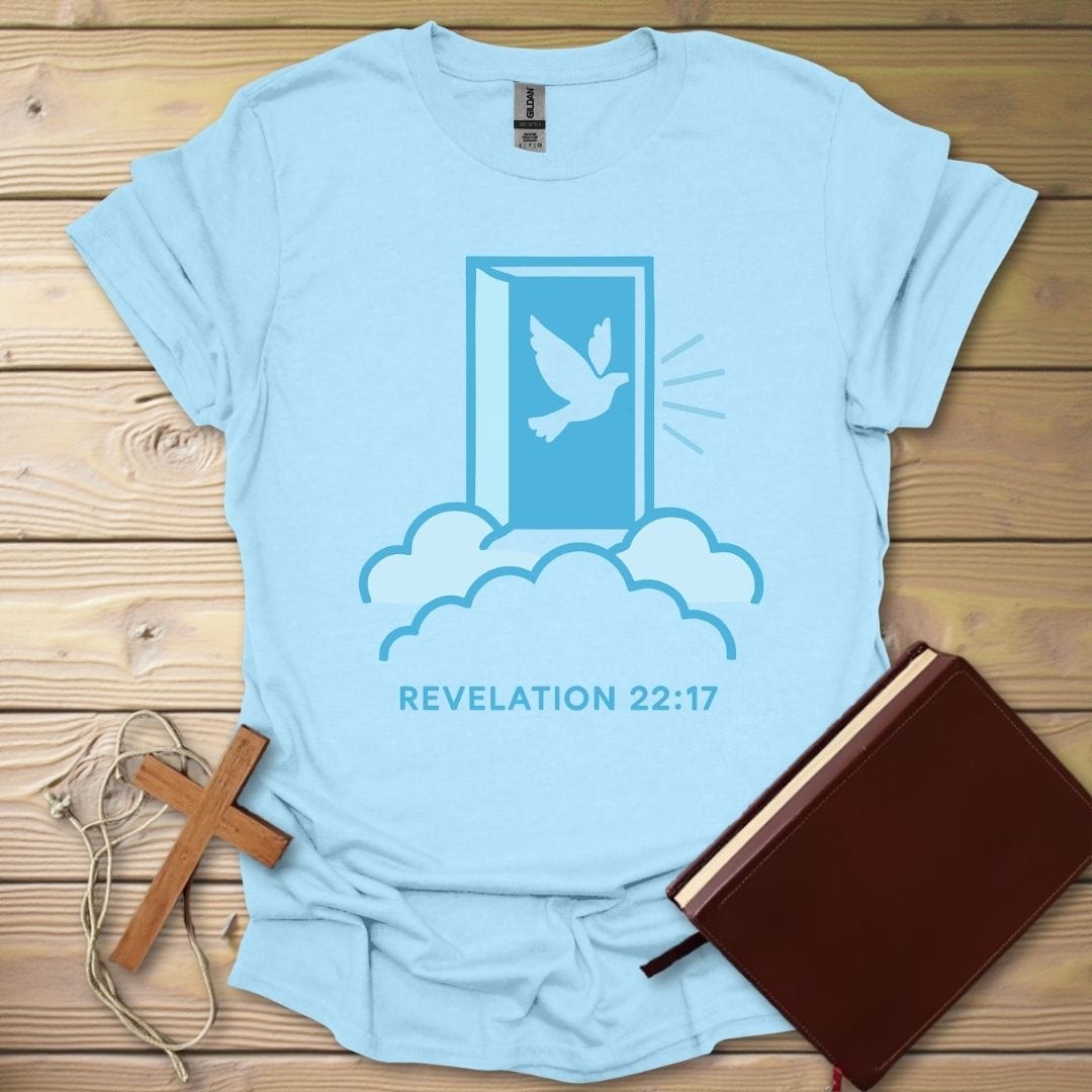 Open Heaven T-Shirt Light Blue / S