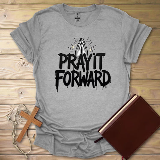 Pray Forward Graffiti T-Shirt Sport Grey / S
