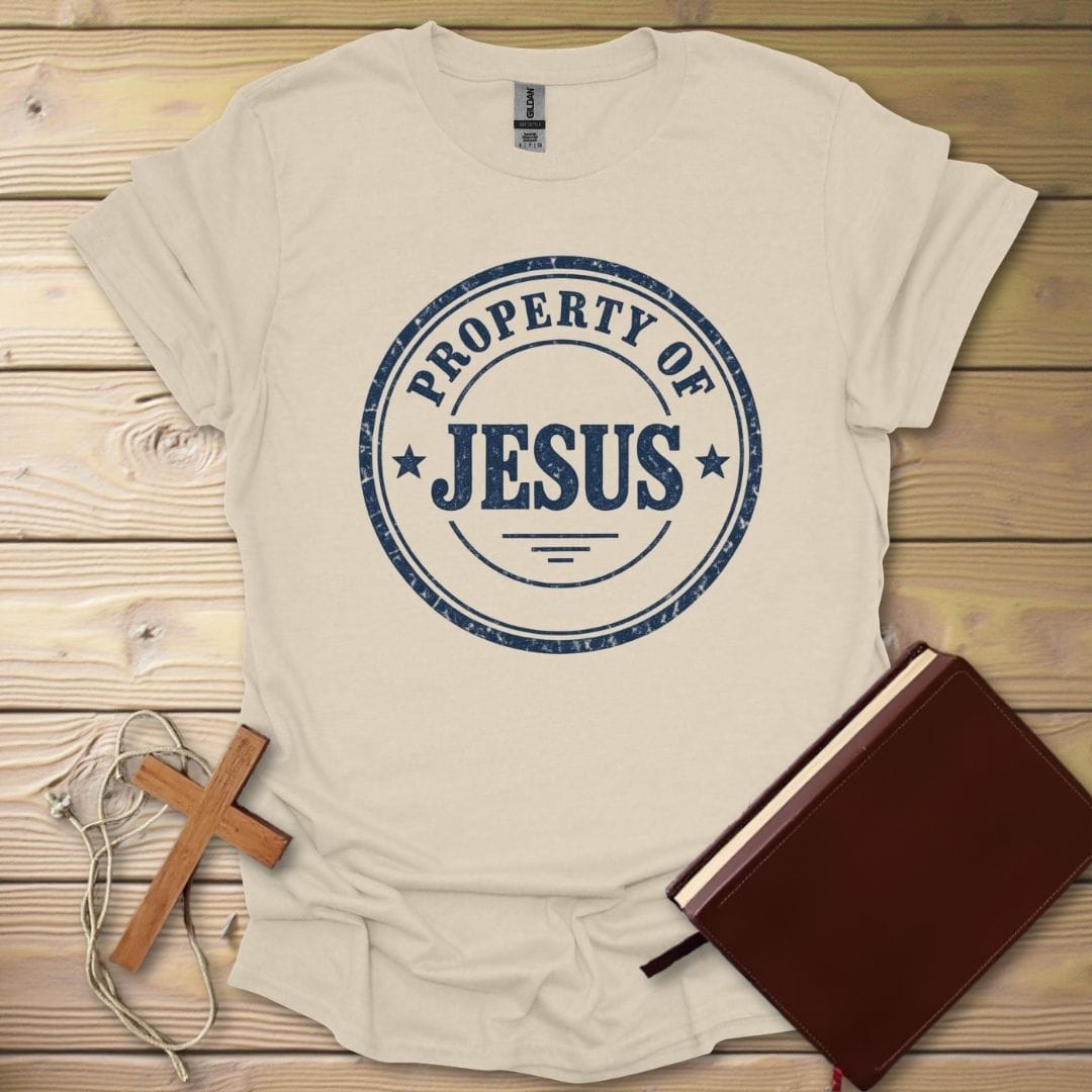 Property Of Jesus T-Shirt Natural / S