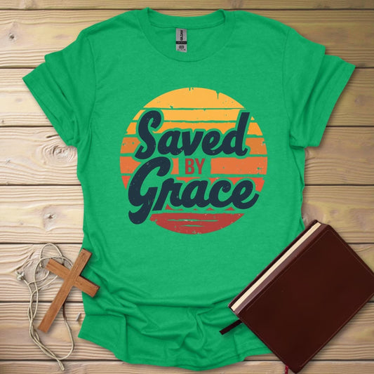 Retro Grace Bold T-Shirt Heather Irish Green / S