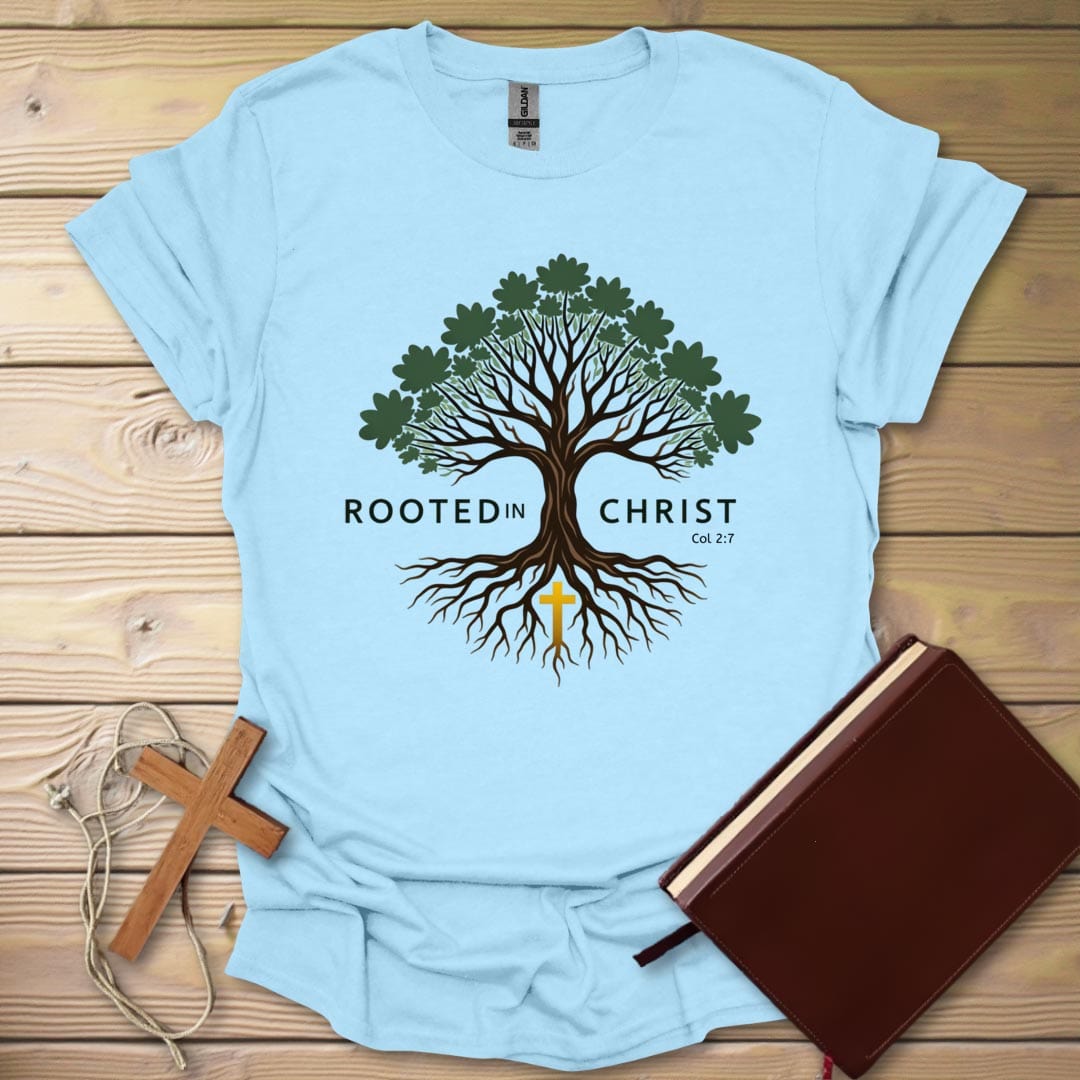 Rooted Grace T-Shirt Light Blue / S