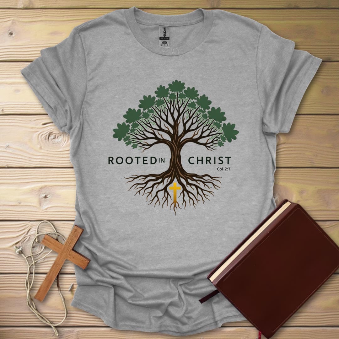 Rooted Grace T-Shirt Sport Grey / S