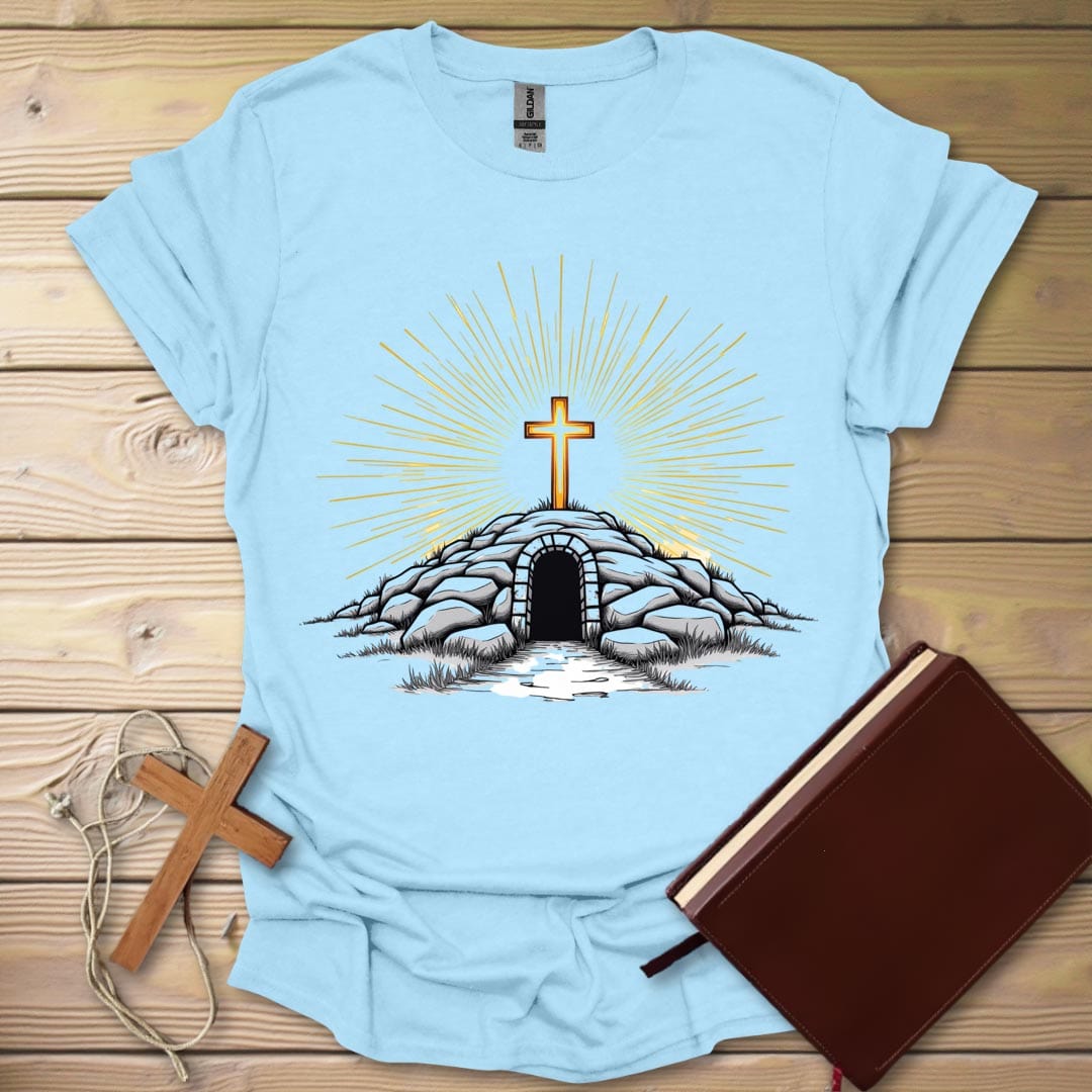 Serene Sunrise T-Shirt Light Blue / S